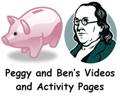 Peggy and ben's videos and activity pages